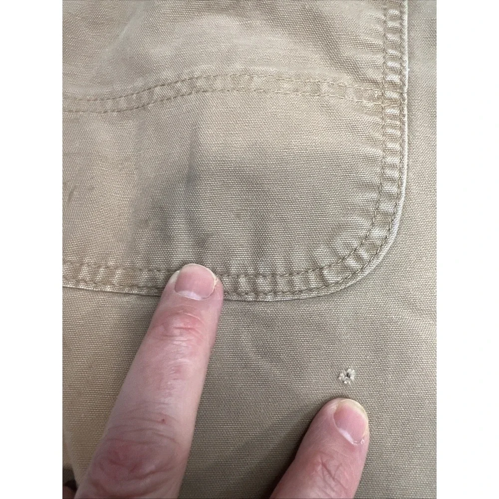 Carhartt B151 Canvas Work Pants 46x30 DKH Khaki Original Fit Mexico‎